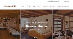 Desktop Screenshot of kutscherstuben.de